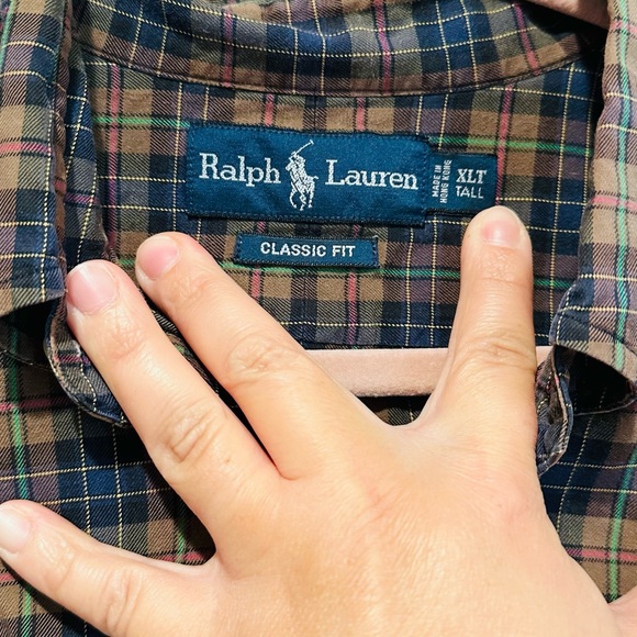 POLO RALPH LAUREN plaid Men’s Button down - Picture 2 of 6